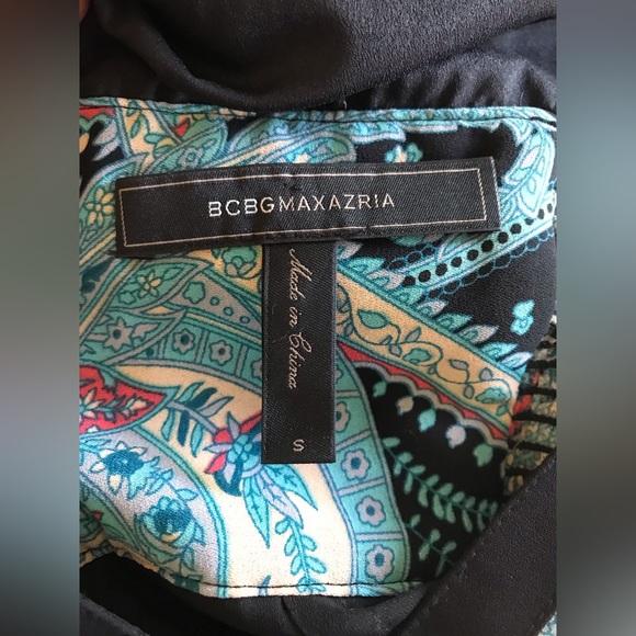 BCBG MaxAzria Elyza Deep V Maxi Dress - Picture 12 of 13